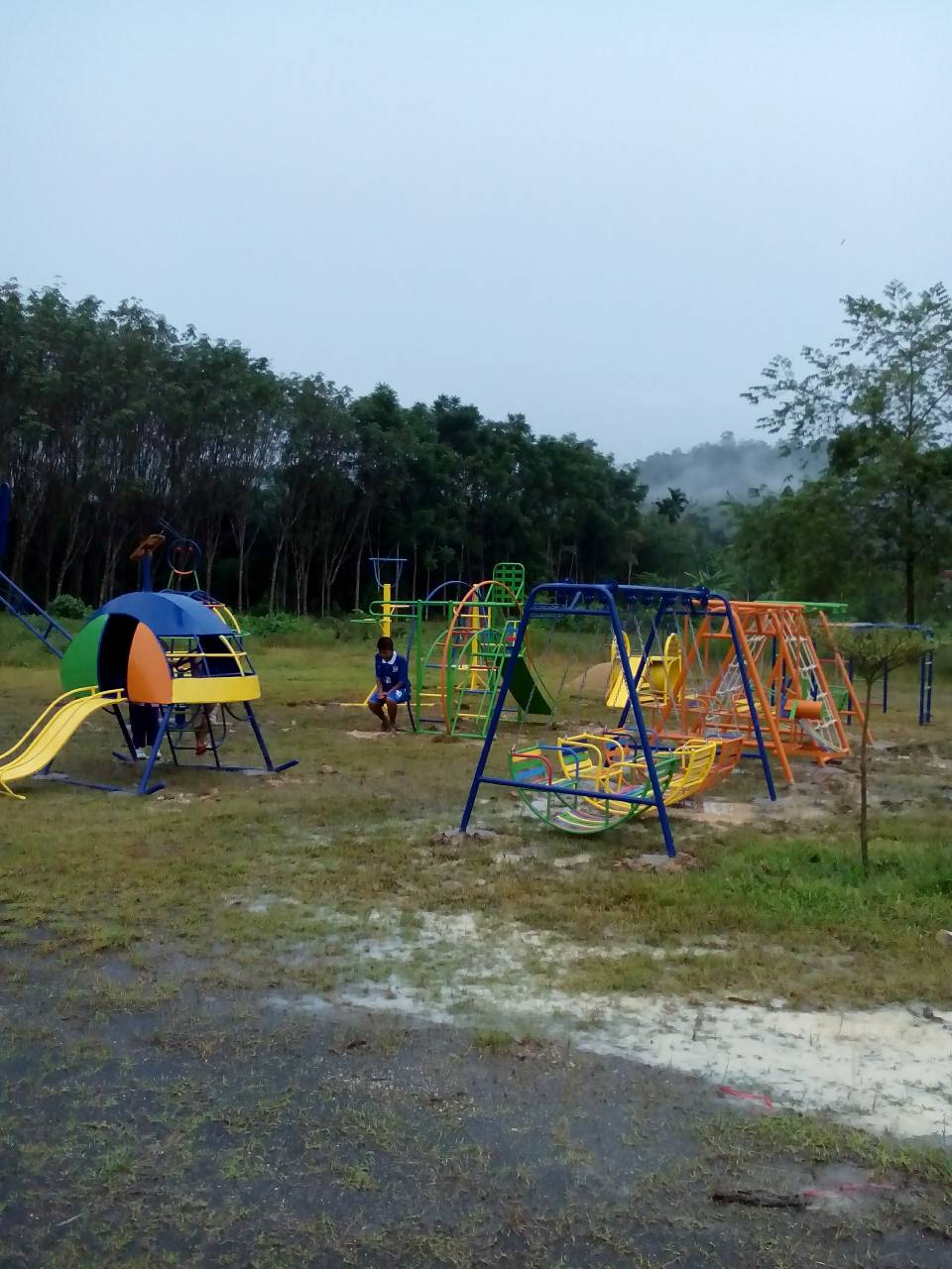 รหัส PG ผลงานติดตั้ง (อำเภอนาโยง จังหวัดตรัง) เครื่องออกกำลังกายเด็ก