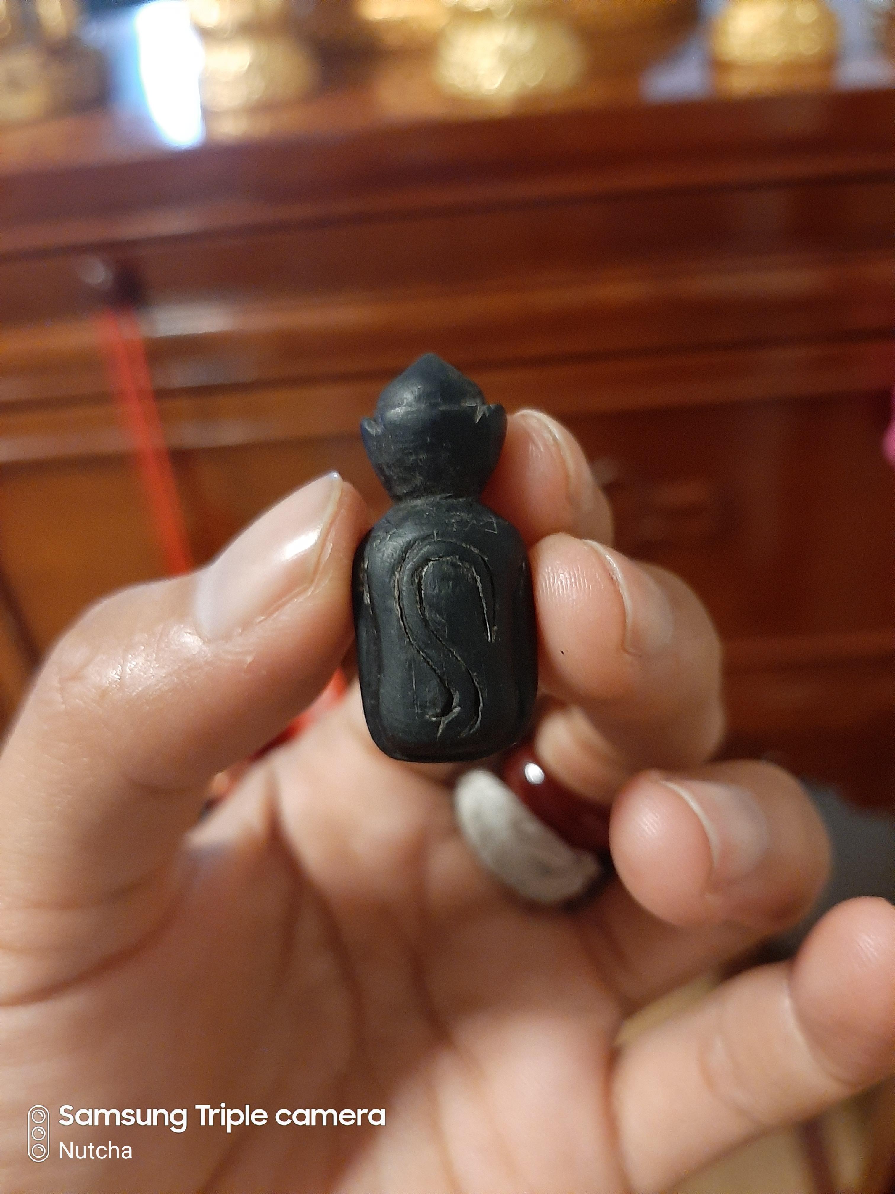 หนุมานเนื้อไม้แกะ(ยุคแรก) มีจาร หลวงพ่อกวย