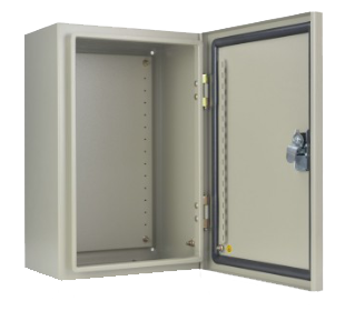 KBJQ ตู้ไฟสวิทช์บอร์ดแบบกันฝุ่นกันน้ำฝา 1 ชั้น ไม่มีหลังคา (สีน้ำตาลย่น)