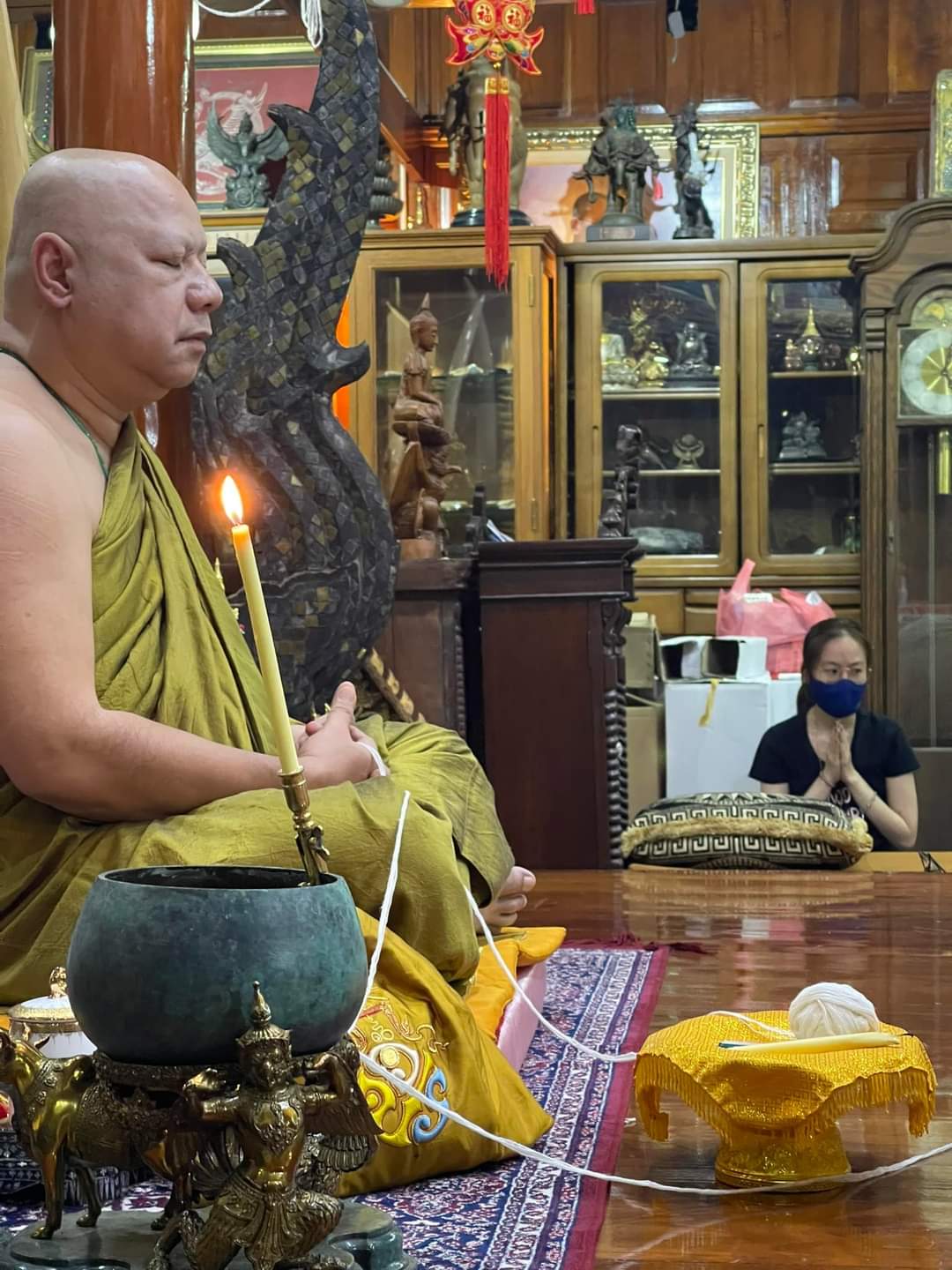 ผ้ายันต์พญาครุฑ 10x12" หลวงพ่อวราห์ ไหว้ครู ปี 64