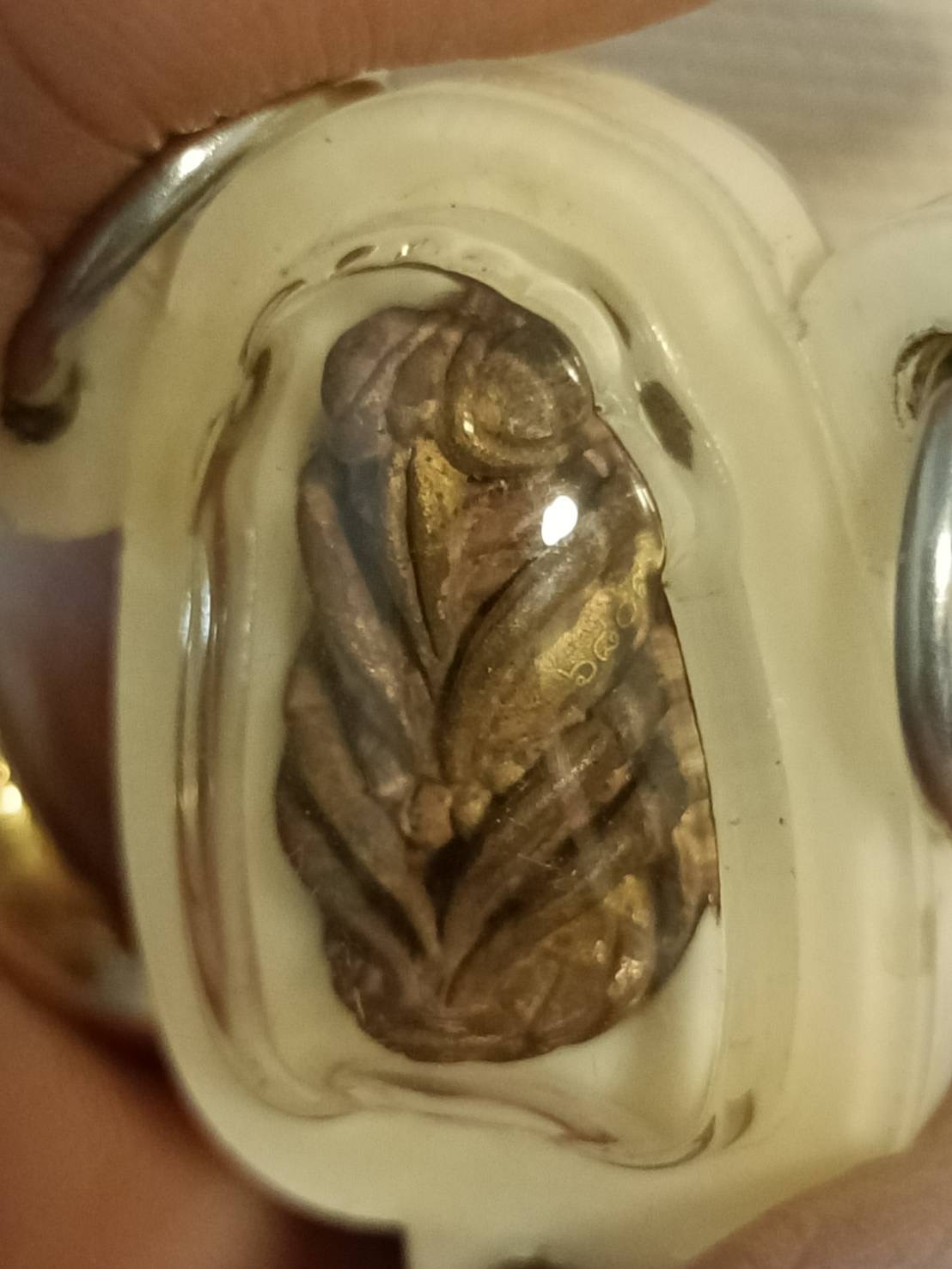 แมลงภู่คำ เจ้าทรัพย์ เสาร์ 5 เลี่ยมสามห่วง หลวงปู่ศิลา