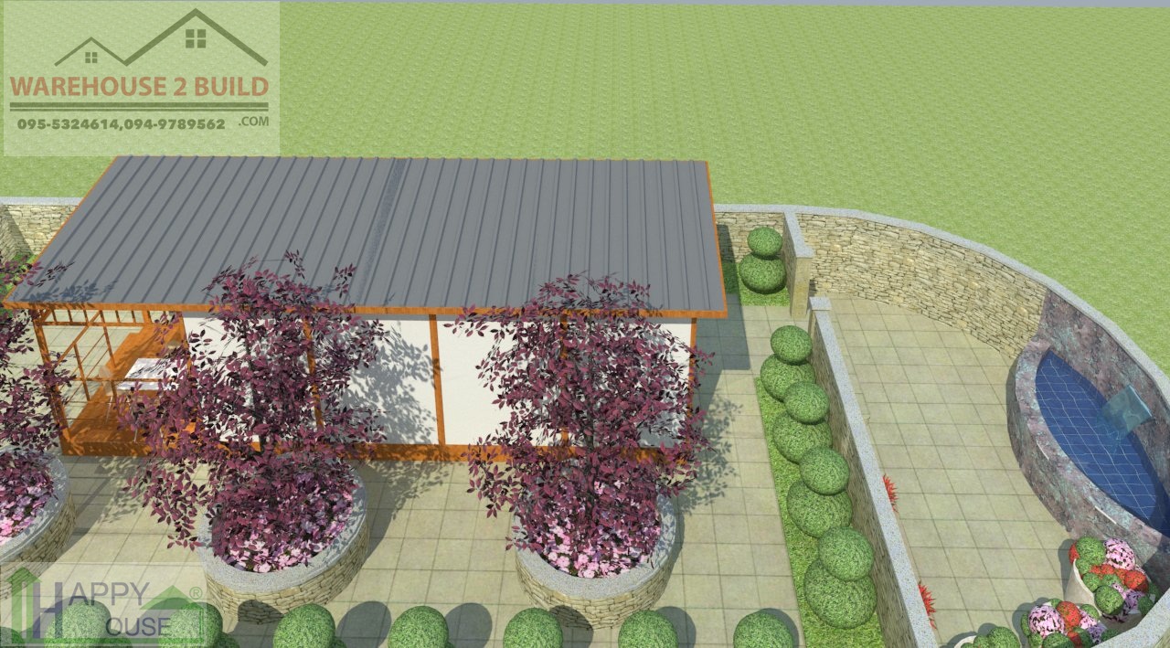 บ้านสำเร็จรูป บ้านน็อคดาวน์ สร้างออฟฟิศ happyhouse ND-08