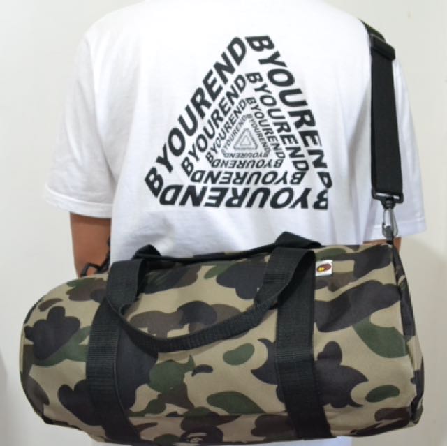 กระเป๋า A Bathing Ape Camo Duffle Bag Collection พิเศษจากญี่ปุ่น กระเป๋าถือ ของใหม่ ของแท้ พร้อมส่ง