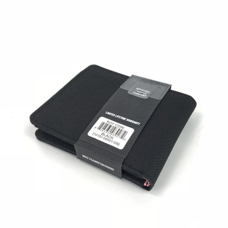 กระเป๋าสตางค์ Herschel Supply Roy Coin Wallet - Black With RFID Blocking