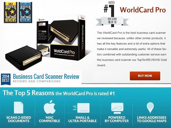 เครื่องสแกนนามบัตร PenPower รุ่น WorldCard Pro