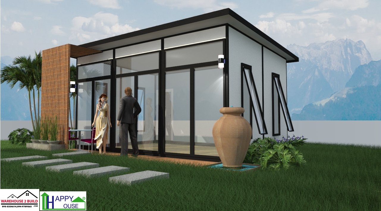 บ้านสำเร็จรูป บ้านน็อคดาวน์ สร้างออฟฟิศ happyhouse ND-09