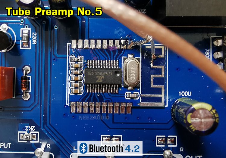 ใหม่!! Tube Preamplifier Bluetooth 5.0 - ปรีหลอด บลูทูส + ใช้ในบ้าน+รถ มีประกัน ร้านไทย