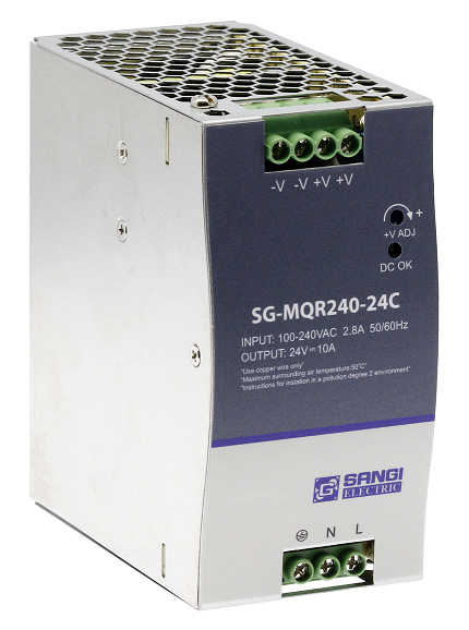 สวิตชิ่งดีซีเพาเวอร์ซัพพลาย รุ่น SG-MQR240-24C เอาท์พุต DC24V กระแส 10A