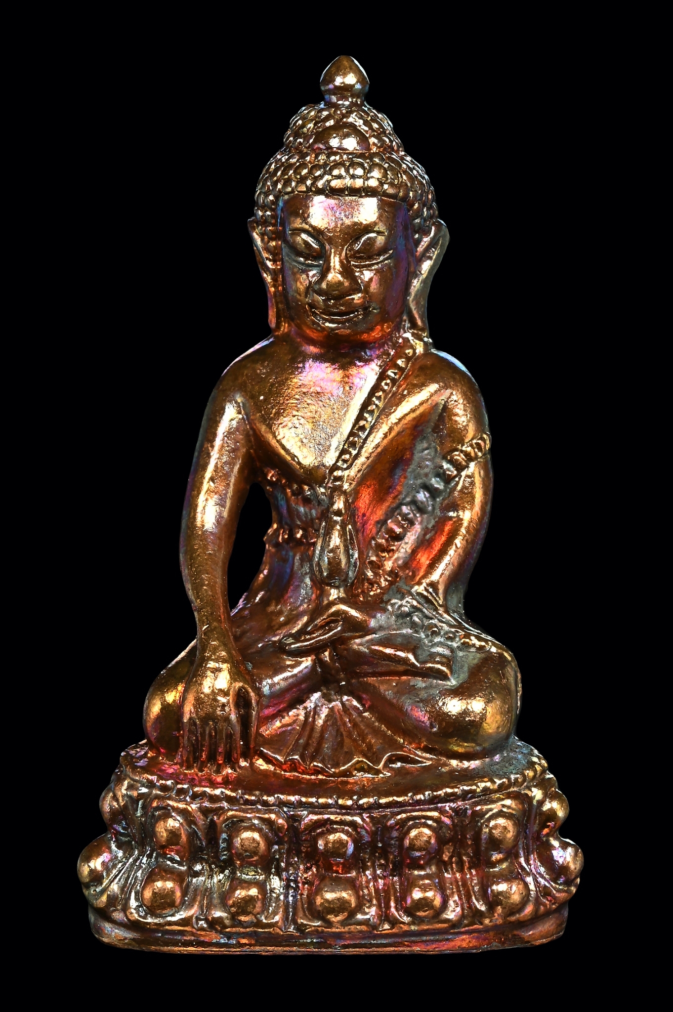 พระกริ่งจินดามณีมนต์พระกาฬ (เนื้อผิวรุ้ง) ลพ.เล็กเททอง เข้าพุทธาภิเษกวัดท่าขนุน