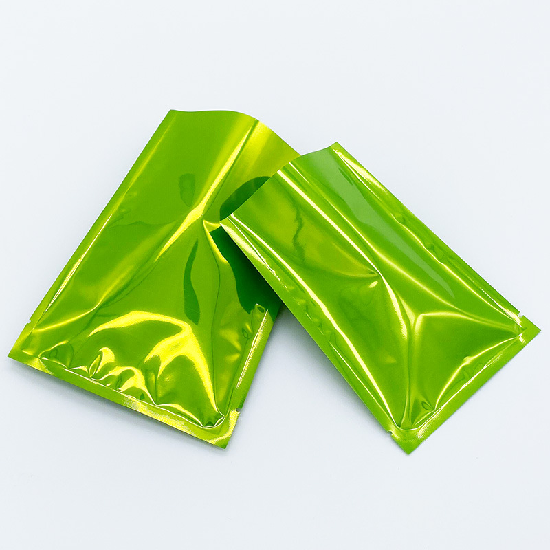 ถุงฟอยล์สีเขียว ซีล 3 ด้าน