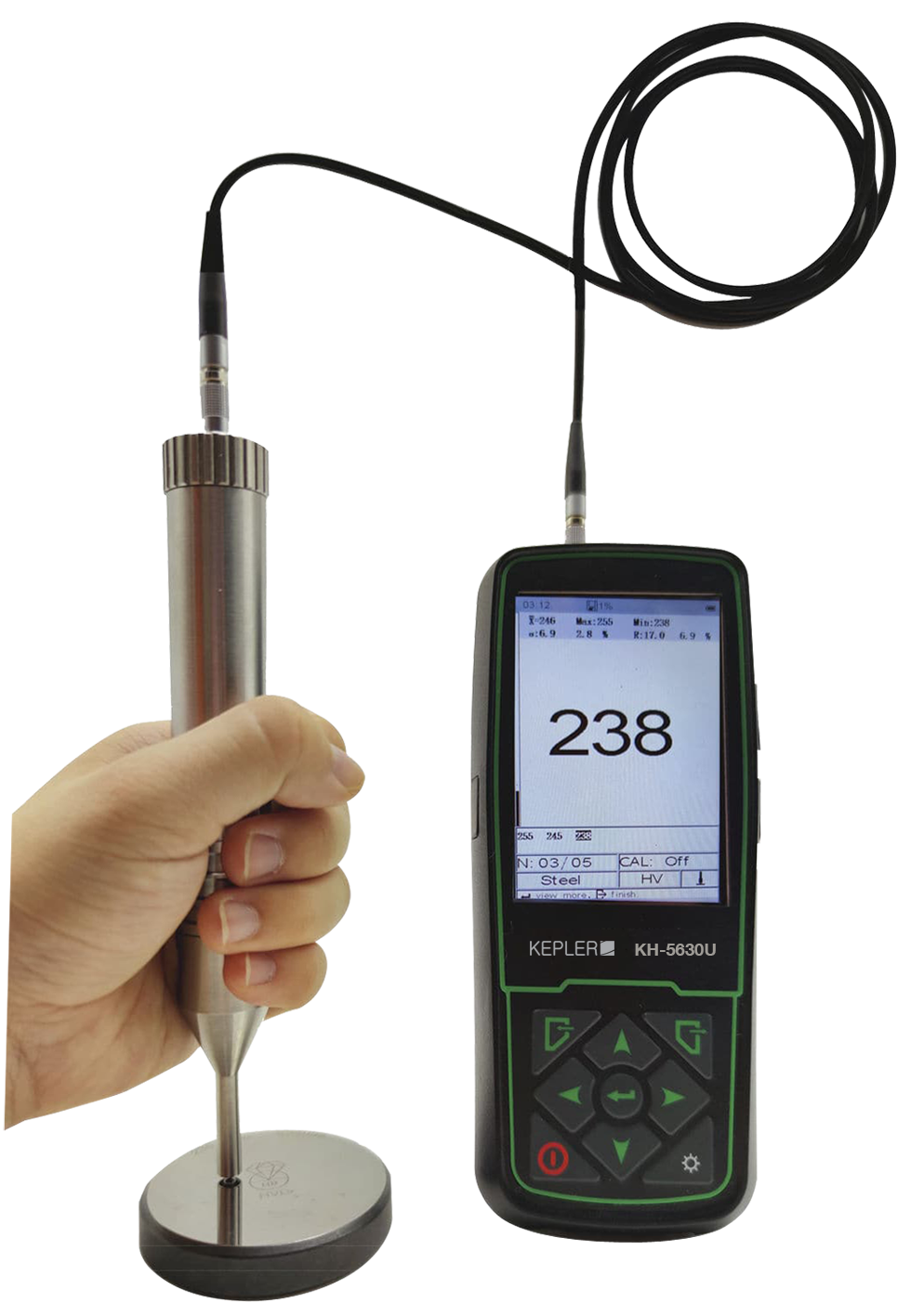 เครื่องวัดและทดสอบความแข็งของโลหะ (Ultrasonic Hardness Tester) แบรนด์ : KEPLER รุ่น : KH-5630U