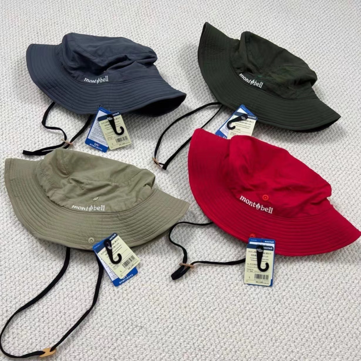 หมวกเดินป่า ตกปลา Montbell Fishing hat ของใหม่ ของแท้ พร้อมส่งจากไทย หมวกกันน้ำ Bucket
