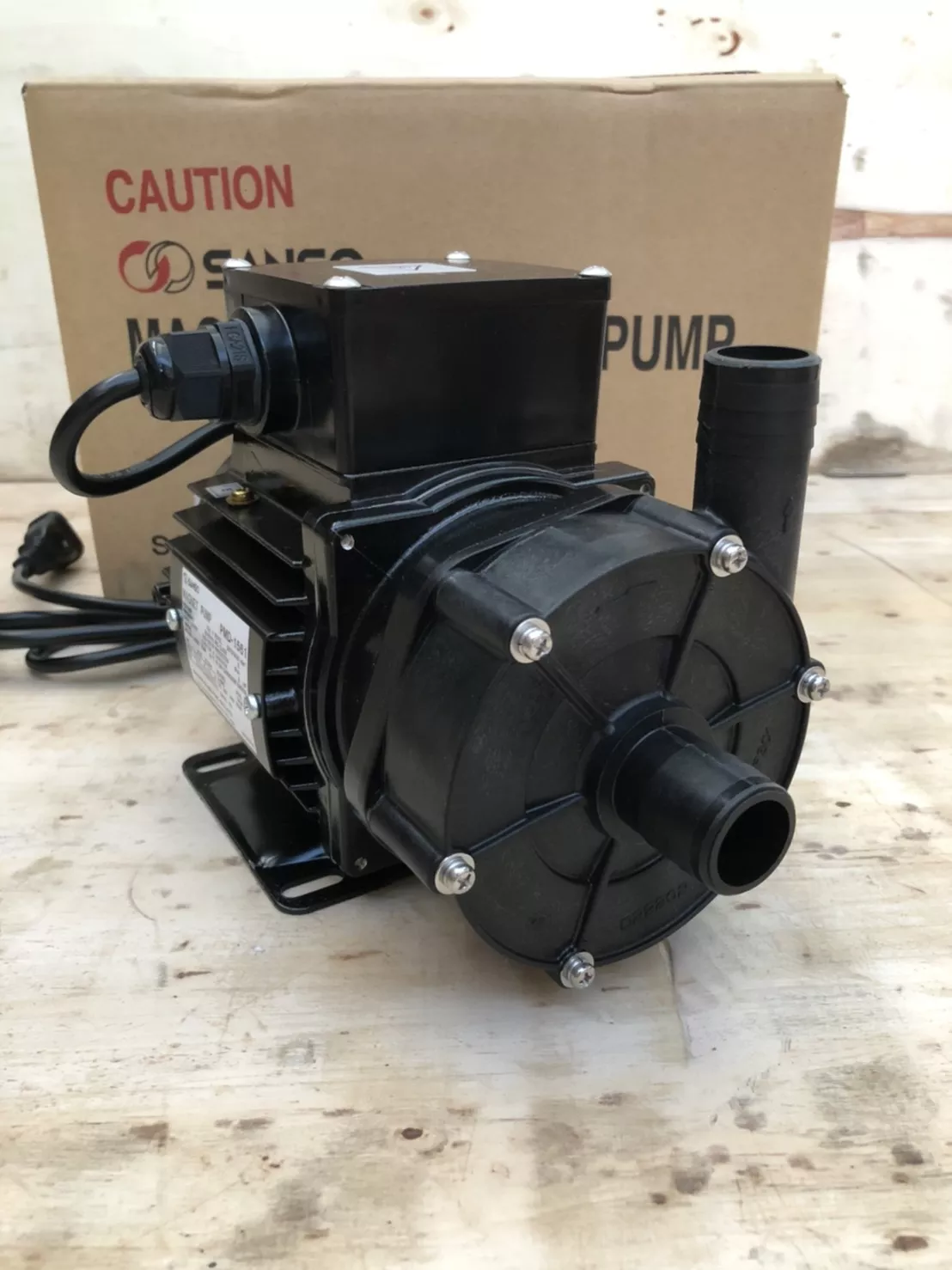 SANSO รุ่น PMD-1561 ปั๊มน้ำยาเคมี ใบพัดแม่เหล็ก MAGNET DRIVE SEALLESS PUMP