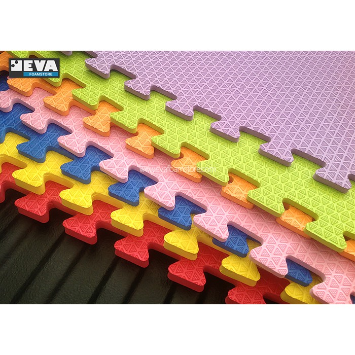 แผ่นยางปูพื้นจิ๊กซอว์ J-0014 ขนาด 50*50 หนา 30 มม.