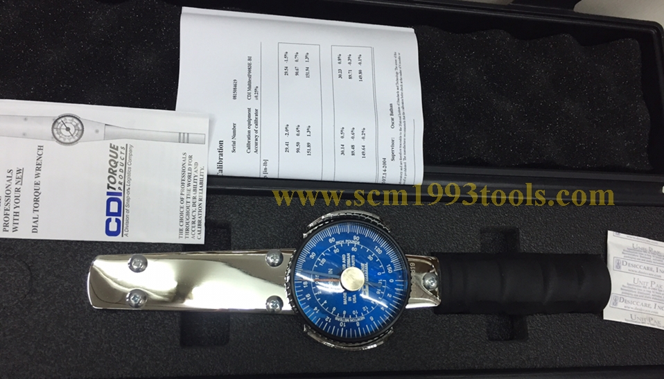 CDI ซีดีไอ ด้ามขันปอนด์มีเกจ์ 3/8 นิ้ว USA รุ่น 1502LDIN CDI Dial Torque Wrench