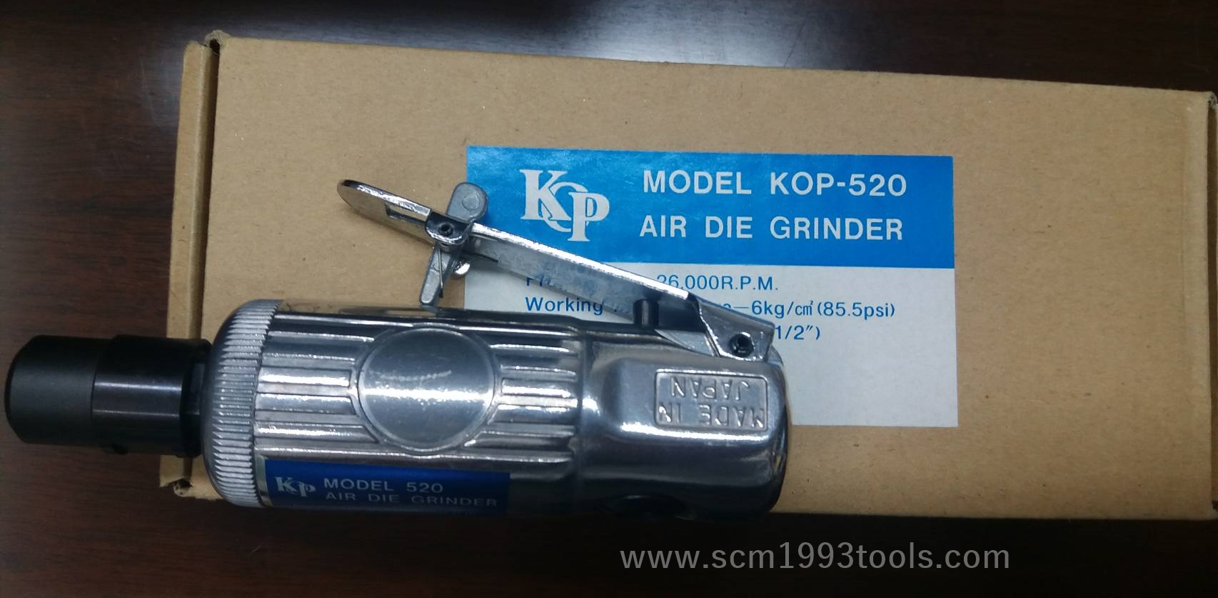 KOP-520 เครื่องเจียรนัยแม่พิมพ์ 6 มม. ลมออกหน้า ญี่ปุ่น คุณภาพดี Air Die Grinders