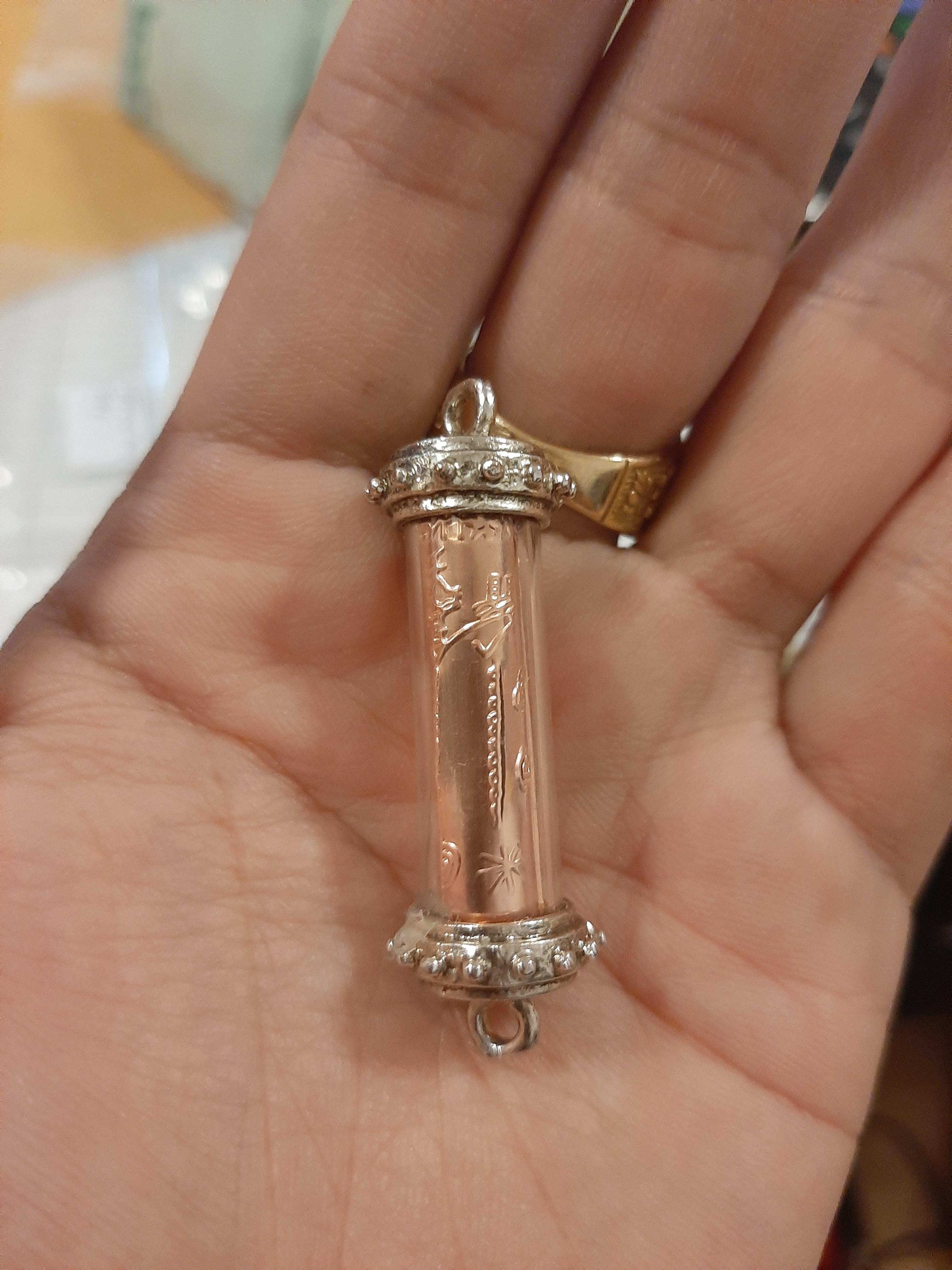 ตะกรุดทองแดง เซียนแปะโรงสี จากศาลเจ้าปุเถากง