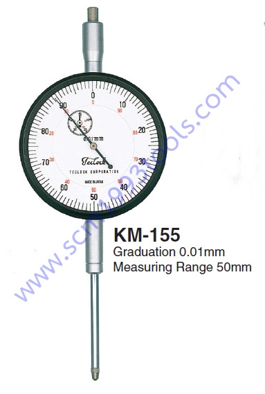 TECLOCK เทคลอค รุ่น KM-155 เกจตั้งศูนย์ ไดอัลเกจ DIAL GAUGE