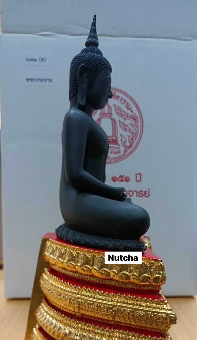 พระประธาน ขนาดบูชา ๕ นิ้ว รมดำ No.๖๙๓ รุ่น อนุสรณ์ครบ ๑๕๑ ปี วัดระฆัง ลพ.เล็ก ร่วมพุทธาภิเษก