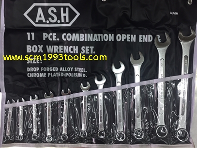 ASAHI อาซาฮี ประแจ แหวนข้างปากตาย 11 ตัวชุด 8-24 มม. ญี่ปุ่น คุณภาพดี Wrench set