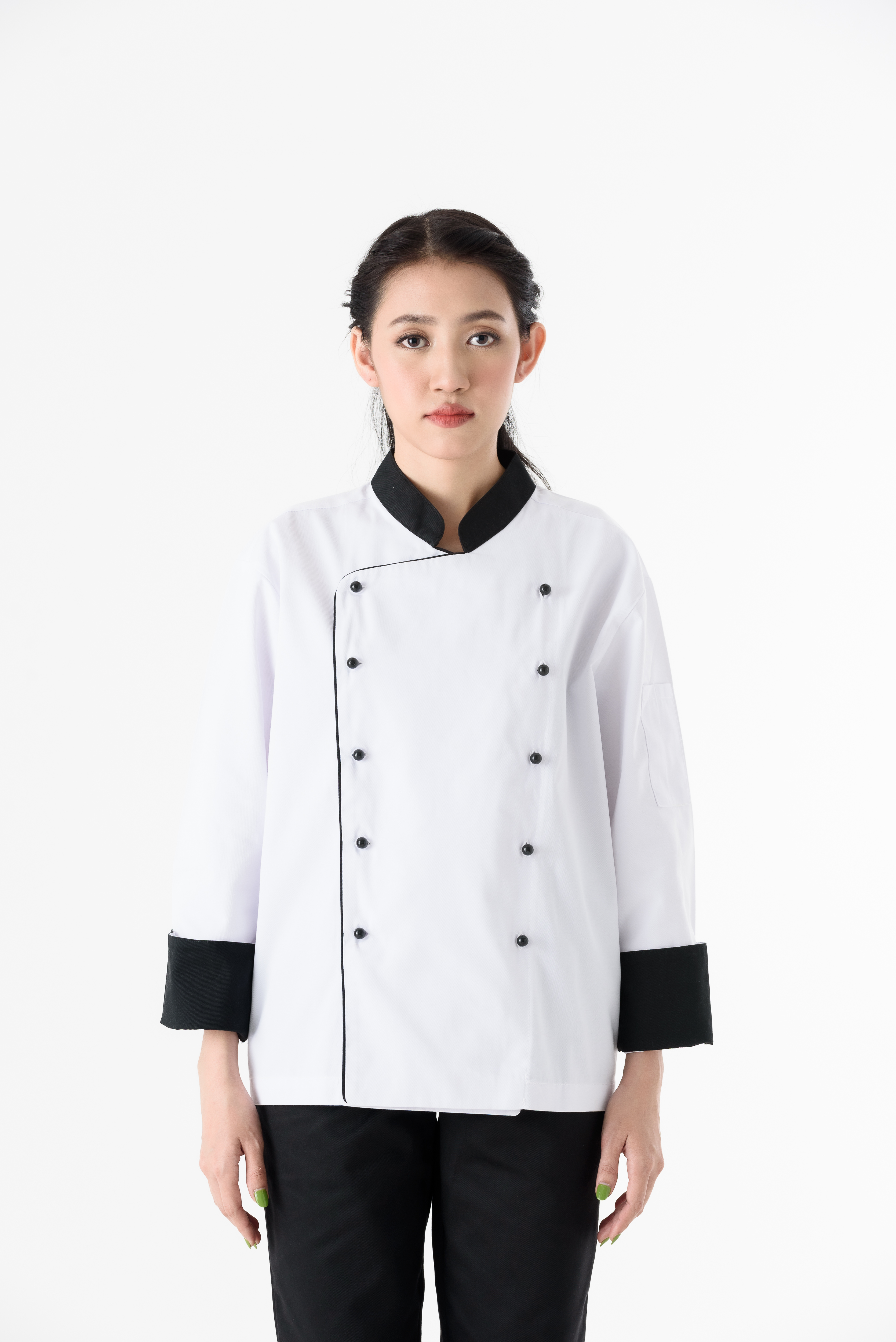 DFS012 Chef Uniform ชุดเชฟสากล (white, สีขาว)