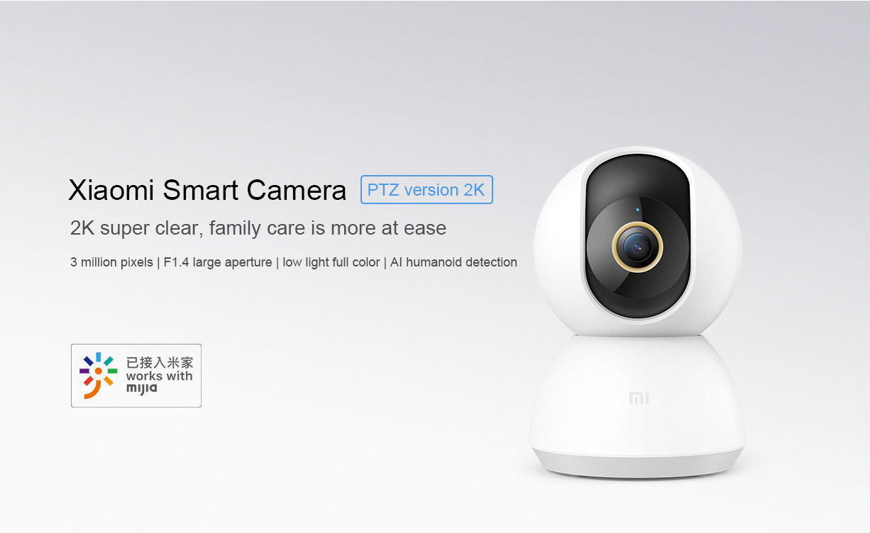 กล้องวงจรปิด Xiaomi Mijia 360° Home Camera 2K F1.4 (รุ่นใหม่ 2020)