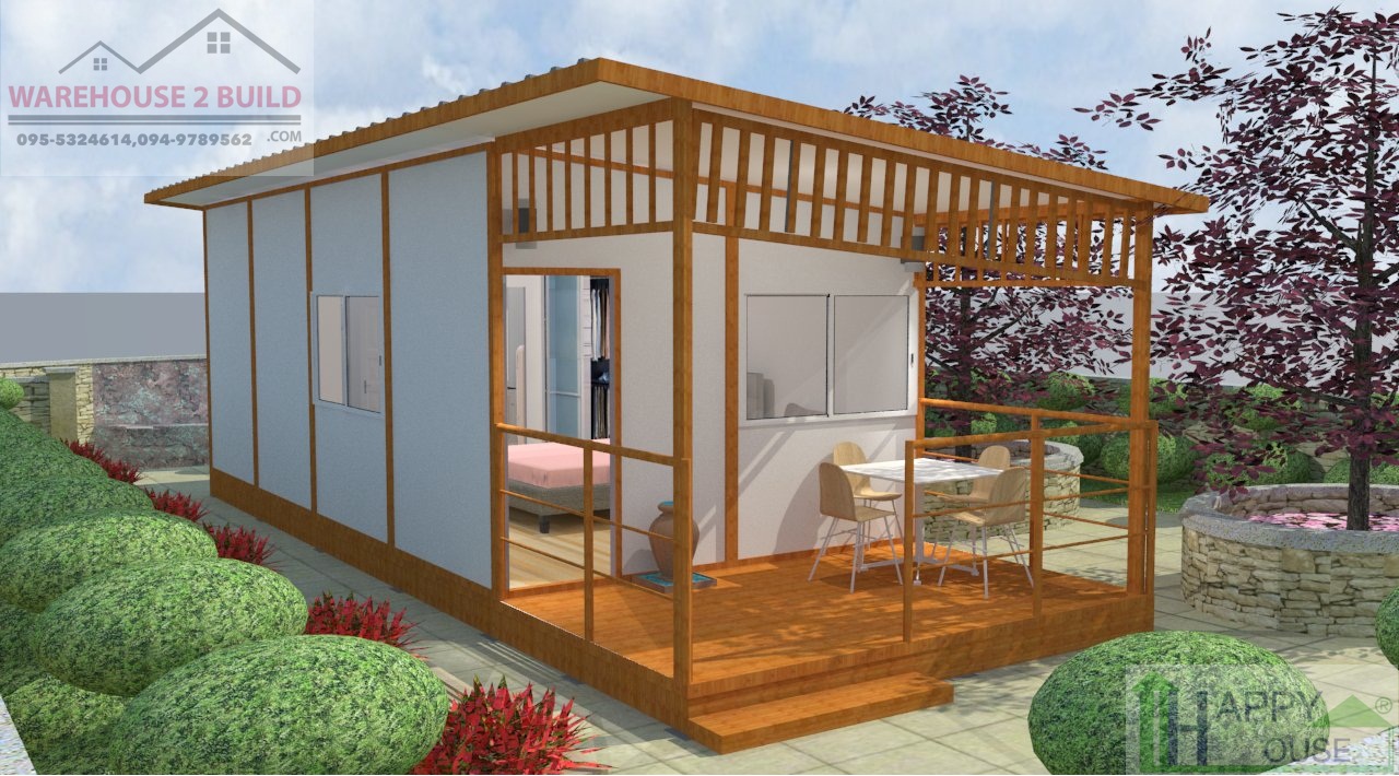 บ้านสำเร็จรูป บ้านน็อคดาวน์ สร้างออฟฟิศ happyhouse ND-08