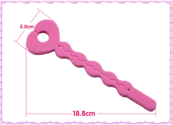 ก้านม้วนผม ทำผมหยิก แบบ โฟม ก้านยาว ใน 1 ชุด มี 6 ชิ้น