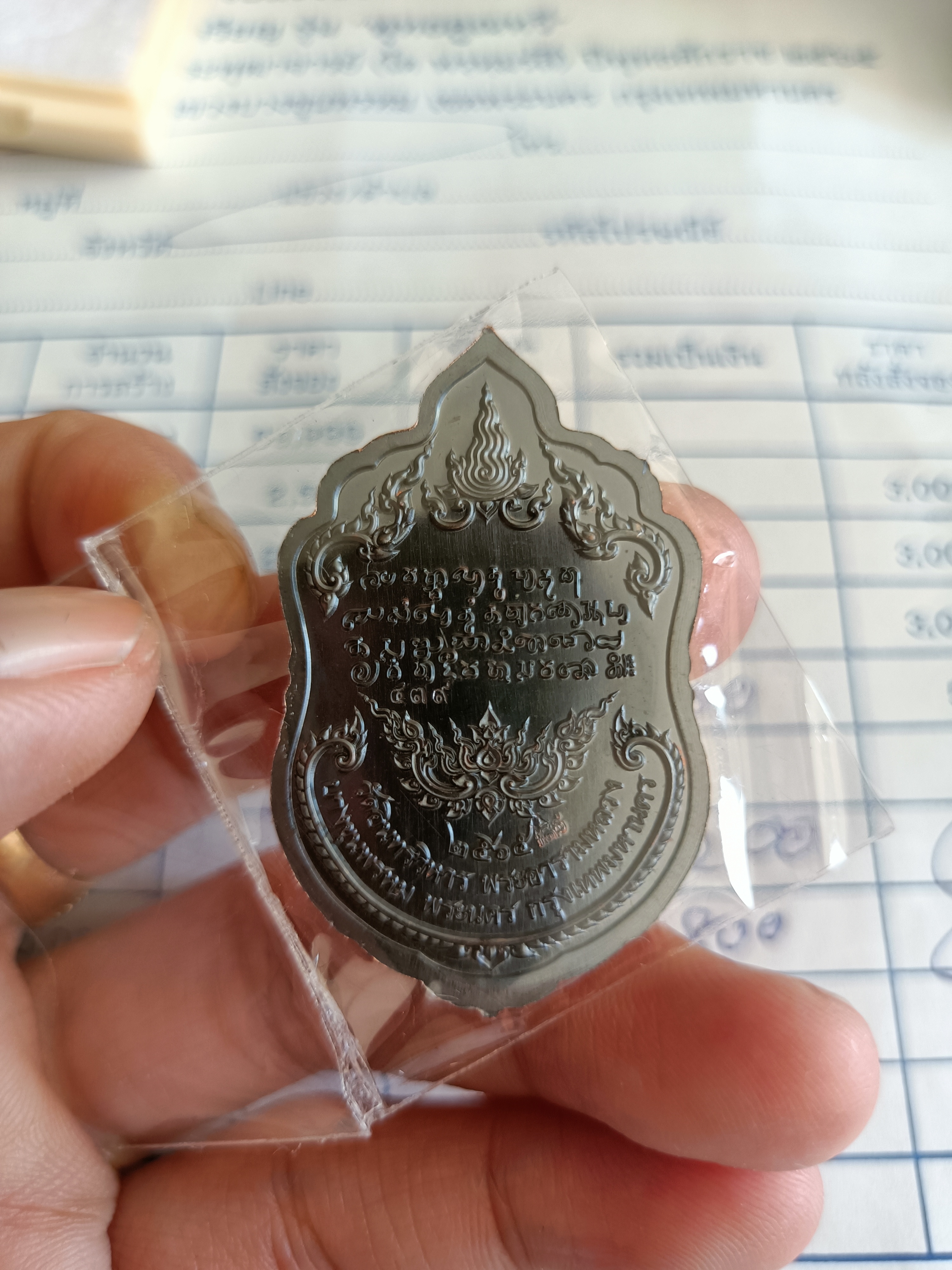 เหรียญหลวงพ่อโตทองแดงรมดำ รุ่น พุทธคูณทวี วัดอินทรวิหาร ลพ.เล็ก ร่วมเสก