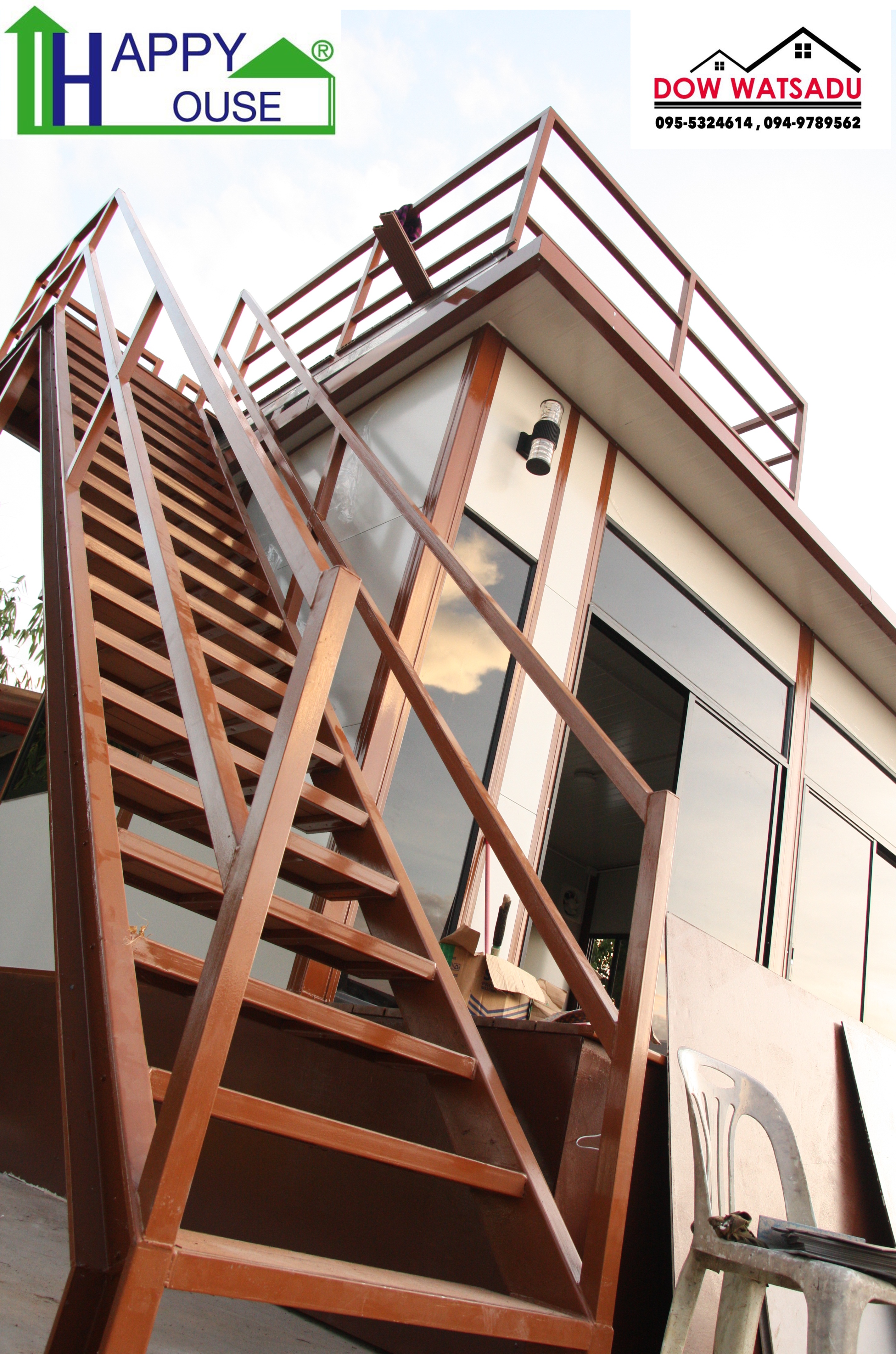 บ้านสำเร็จรูป บ้านน็อคดาวน์ สร้างออฟฟิศ happyhouse MS-07