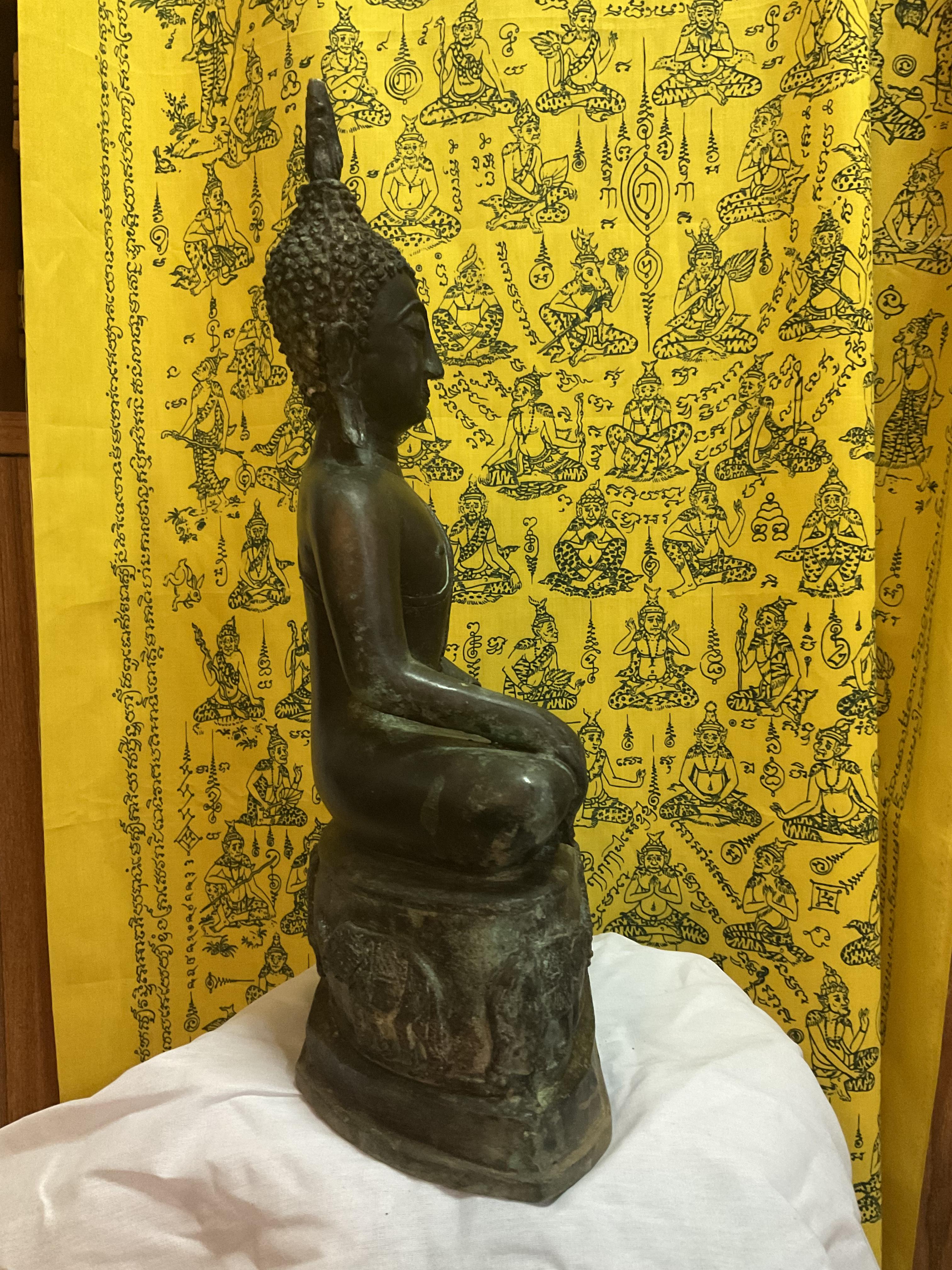 พระพุทธรูปเนื้อสัมฤทธิ์ จารโดยพระอาจารย์ วัตถุมงคลส่วนองค์หลวงพ่อเล็ก