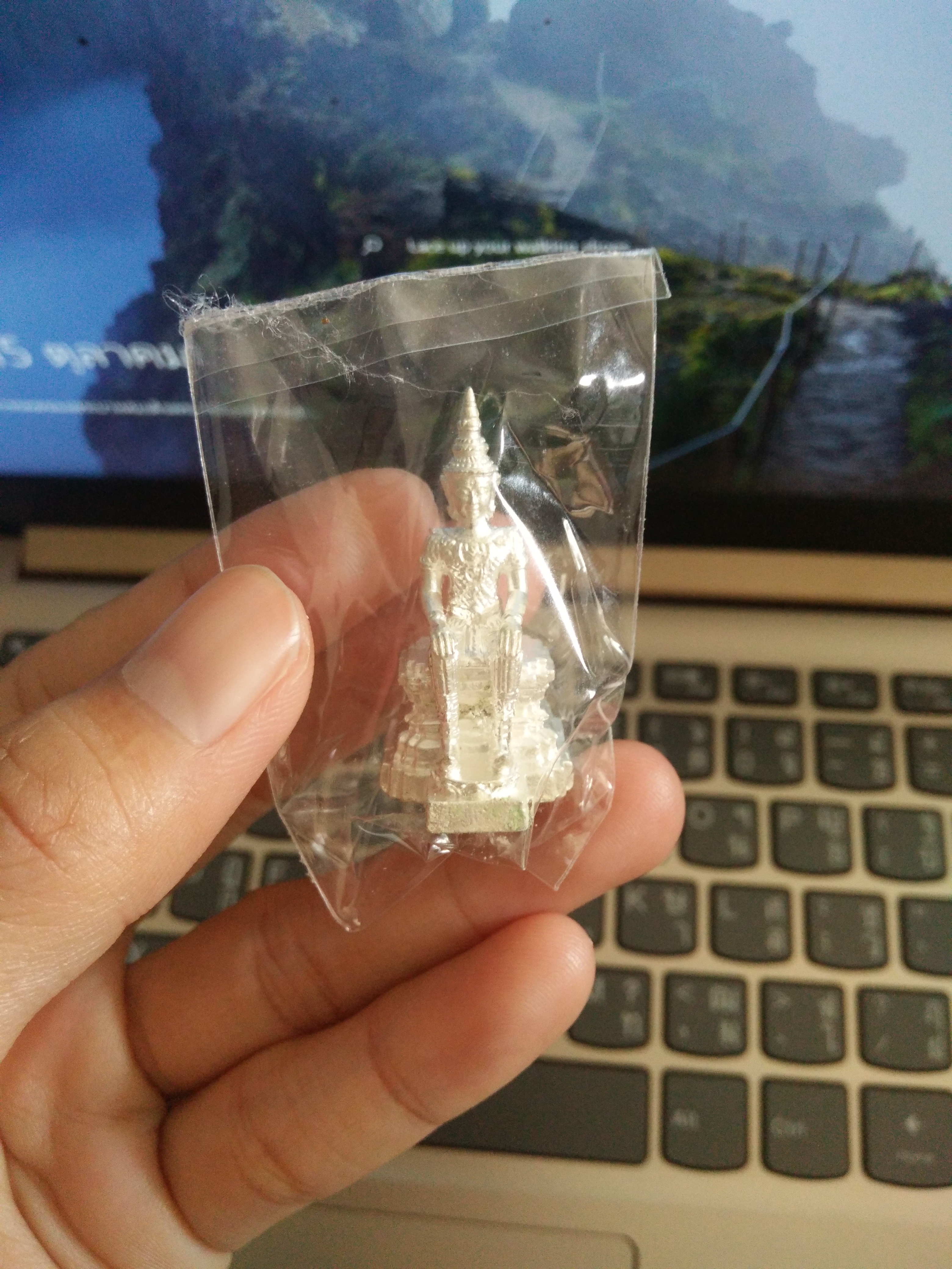 พระวิสุทธิเทพชุบเงิน วัดพุทธพรหมยาน No.xxx ลพ.เล็ก ร่วมเสก