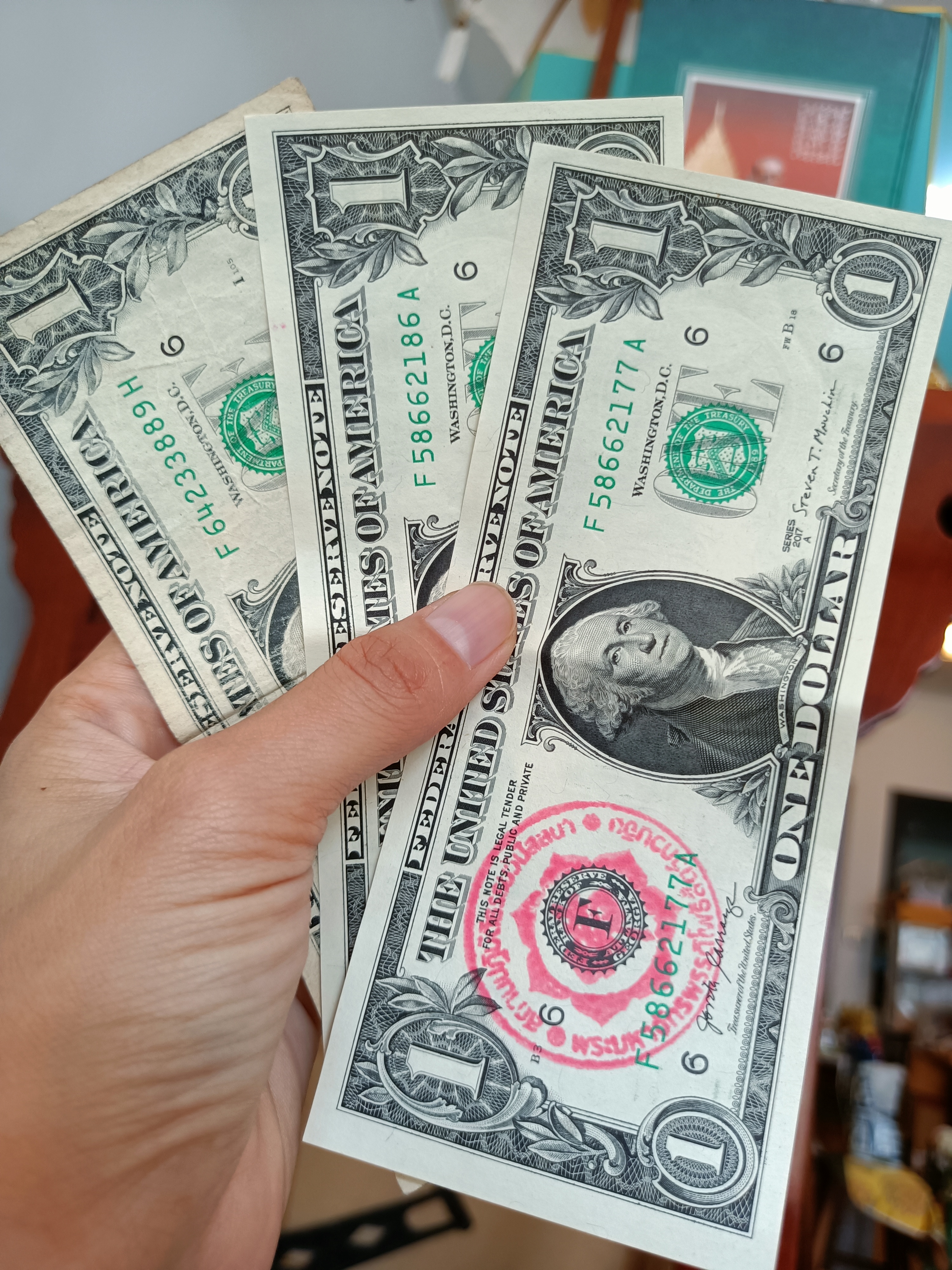 ธนบัตรดอลล่า หลวงพ่อบ๊ะ วัดโพธิ์ลังกา