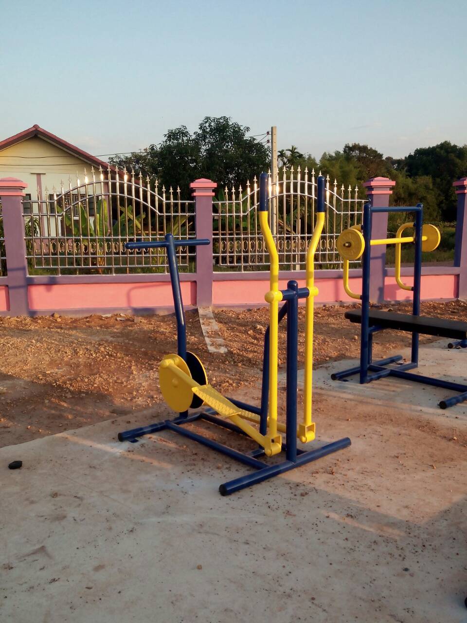 รหัส SM ผลงานติดตั้ง (อบต.โคกกรวด อ.ปากพลี จ.นครนายก) เครื่องออกกำลังกายกลางแจ้ง