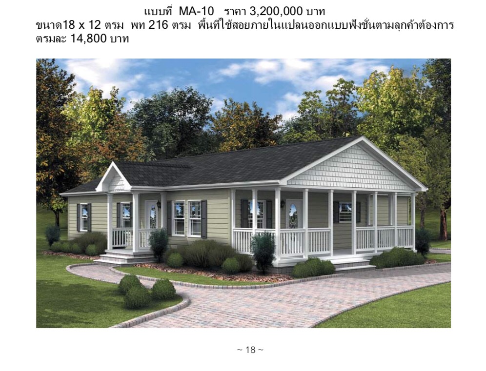 บ้านสำเร็จรูป บ้านน็อคดาวน์ สร้างออฟฟิศ ma-10