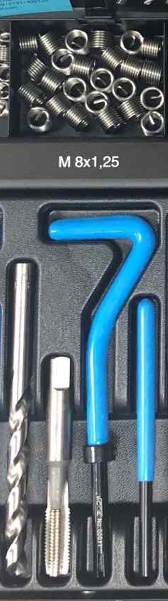 VCOIL วีคอยล์ สปริงเสริมเกลียวชุด ชุดซ่อมต๊าป M8x1.25 Thread Repair Kits # 04012