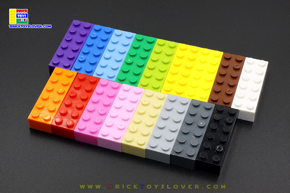 BRT026 ตัวต่ออิสระสีเดียว ขนาด 2x6 ปุ่ม 100 กรัม 28 ชิ้น