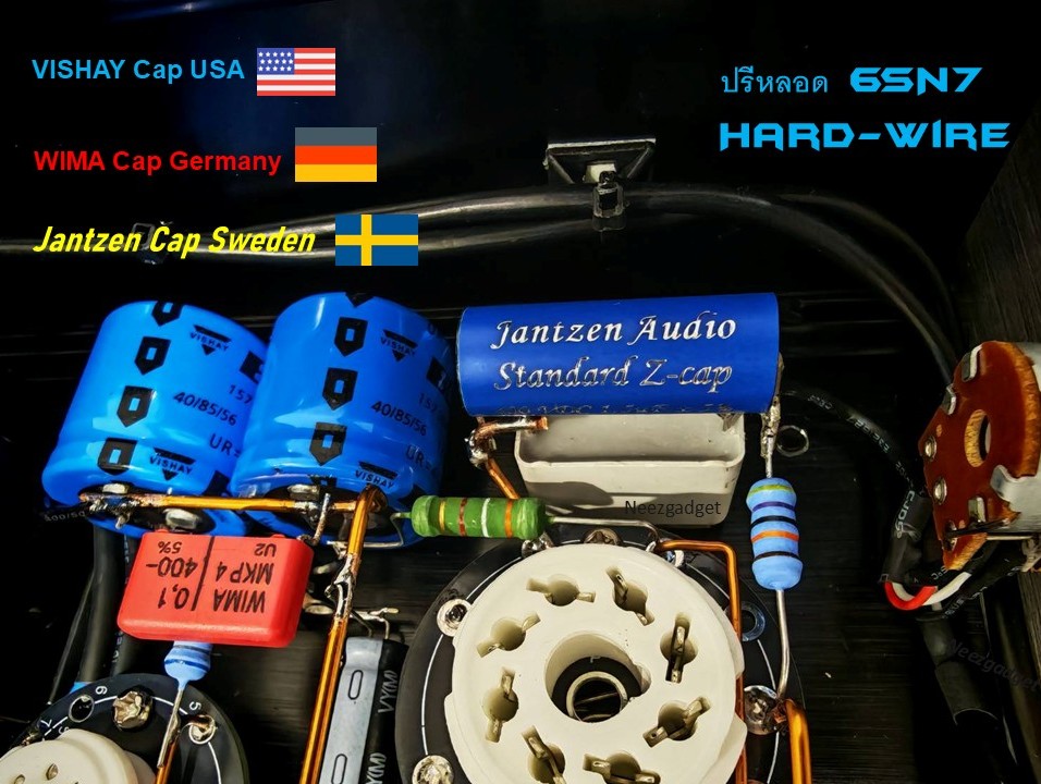 ปรีหลอด Tube preamplifier 6SN7 Hard-Wire สเปค Hi-End ร้านไทย มีประกัน พร้อมส่ง