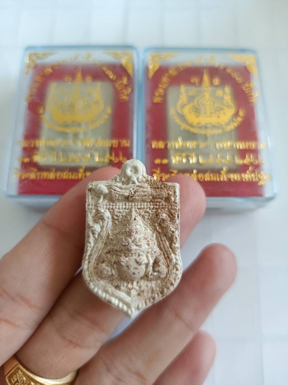 ชุดพระผง 3 องค์ พระผงพุทธบารมีชนะคราส พระคำข้าว พุทธาภิเษกหลายวาระ