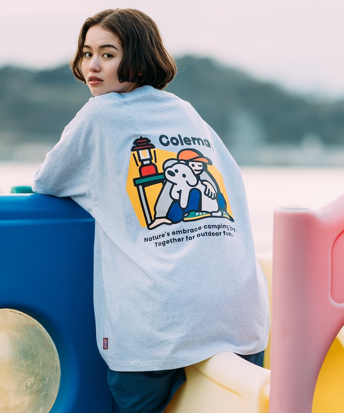 เสื้อยืด Oversize Coleman x Matsui x Freak's Store ของแท้ ของใหม่ พร้อมส่ง เสื้อเดินป่า