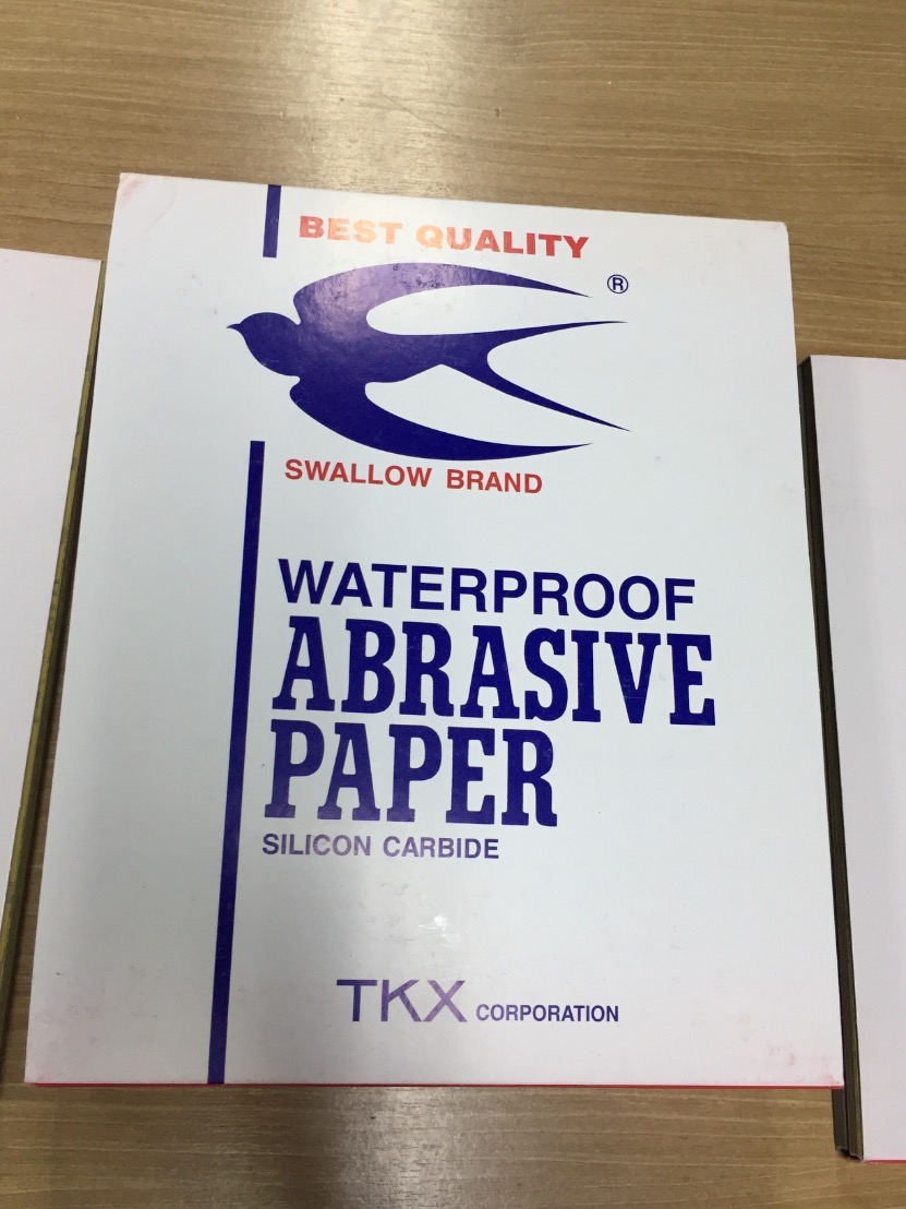 กระดาษทรายน้ำ ตรานกนางแอ่น ญี่ปุ่น คุณภาพดี SANDPAPER ขนาด 9x11 นิ้ว