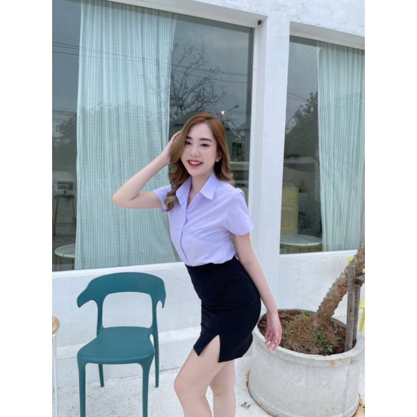 เสื้อผ้าแฟชั่นผู้หญิง กระโปรงทรงเอ ยาว 16-18 กระโปรงนักศึกษา กระโปรงนักศึกษาทรงเอ