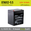 12V 5.5Ah GTAG12-5.5 Global Power แบตเตอรี่แห้ง Battery Lead Acid SLA VRLA AGM