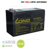 แบตเตอรี่แห้ง 12V 9Ah WP1236W LONG Battery Lead Acid SLA VRLA AGM