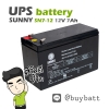 12V 7Ah SN7-12 Sunny แบตเตอรี่แห้ง Battery Lead Acid SLA VRLA AGM ราคา 520 บาท