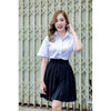 เสื้อผ้าแฟชั่นผู้หญิง กระโปรงนักศึกษาพลีทจีบรอบยาว 14-36 นิ้ว palmyshop469