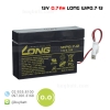 แบตเตอรี่แห้ง 12V 0.7Ah WP0.7-12 LONG Battery Lead Acid SLA VRLA AGM