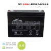 แบตเตอรี่แห้ง 12V 2.8Ah LP12-2.8 DJW12-2.8 LEOCH Battery Lead Acid SLA VRLA AGM