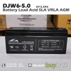 แบตเตอรี่แห้ง 6V 5.2Ah DJW6-5.0 LEOCH Battery Lead Acid SLA VRLA AGM
