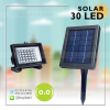 สปอตไลท์ ไฟแอลอีดี โซล่าเซลล์ LED Solar Cell 30 LED รุ่น 30A แสงสีขาว White